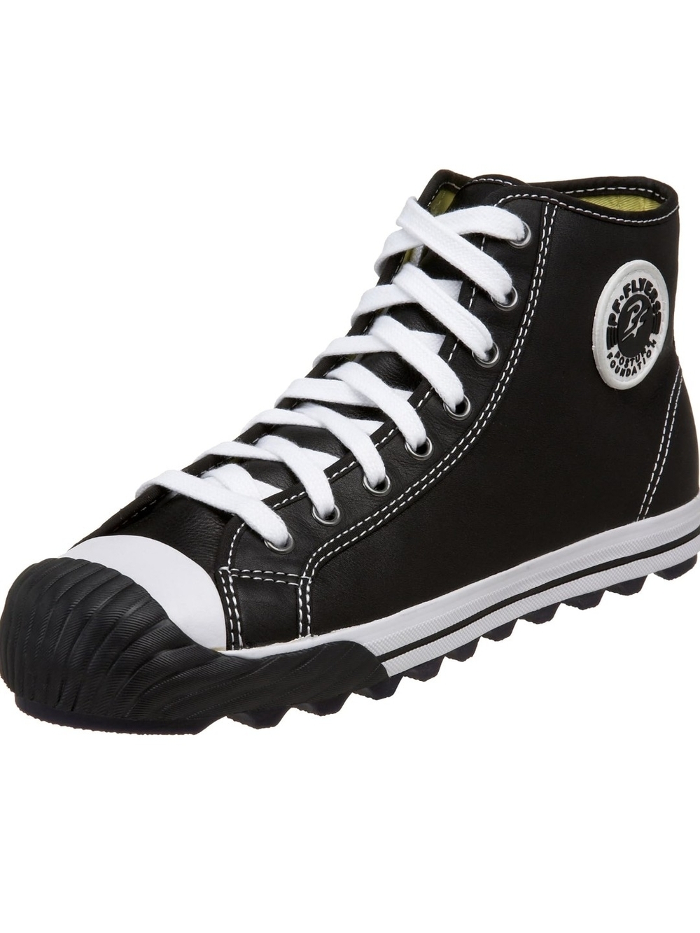 PF Flyers Grounder Hi Premium Leather High-Top Sneakers - Unisex Size 8W / 6.5M